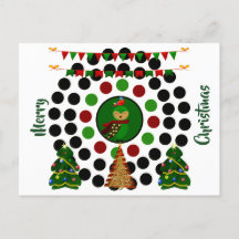 Funky kerstboompalts Owl Polka Dots