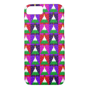 Funky kerstboompatroon Case-Mate iPhone case