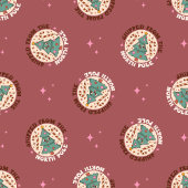 Funky Kerstdeken 70s Pastel Kerstvreugde Fleece Deken