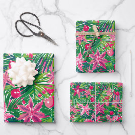 Funky Kerstgroen Inpakpapier Vel