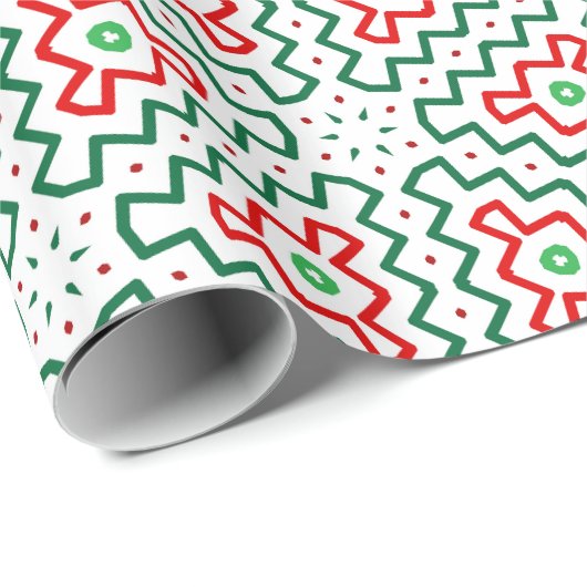 Funky Kerstmis Cadeaupapier (Rol Hoek)
