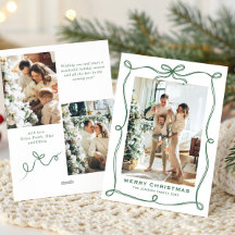 Funky Kerstmis Saliegroene Strik Lint 3 Foto