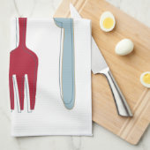 Funky Keukengerei Midden-eeuw Retro Theedoek (Quarter Fold)