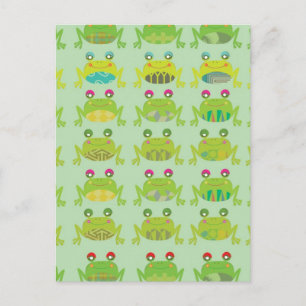 funky kikker kikkers briefkaart