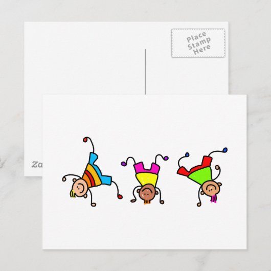 Funky Kind Briefkaart (Voorkant / Achterkant)