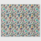 funky Kind buitenruimte patroon Cadeaupapier (Vlak)