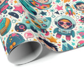 funky Kind buitenruimte patroon Cadeaupapier (Rol Hoek)