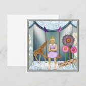 Funky  Kind Veranderde Kunst Collage Flat Kaart (Voorkant / Achterkant)