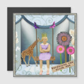 Funky  Kind Veranderde Kunst Magnetische Kaart (Voorkant / Achterkant)