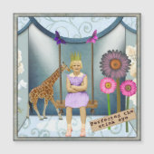 Funky  Kind Veranderde Kunst Magnetische Kaart (Voorkant)