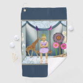 Funky  Kind Veranderde Kunstcollage Golfhanddoek (Insitu)