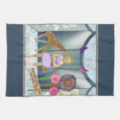 Funky  Kind Veranderde Kunstcollage Theedoek (Horizontaal)