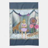 Funky  Kind Veranderde Kunstcollage Theedoek (Verticaal)