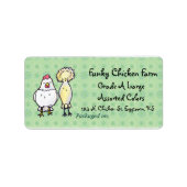 Funky Kippen Ei Label (Voorkant)