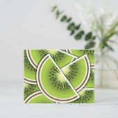 Funky kiwi fruitwig briefkaart (Staand voorkant)