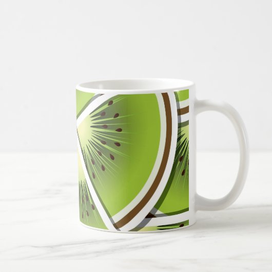 Funky kiwi fruitwig koffiemok (Rechts)