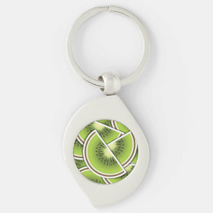 Funky kiwi fruitwig sleutelhanger