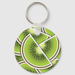 Funky kiwi fruitwig sleutelhanger
