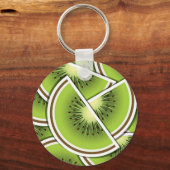 Funky kiwi fruitwig sleutelhanger (Voorkant)
