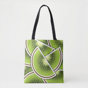 Funky kiwi fruitwig tote bag