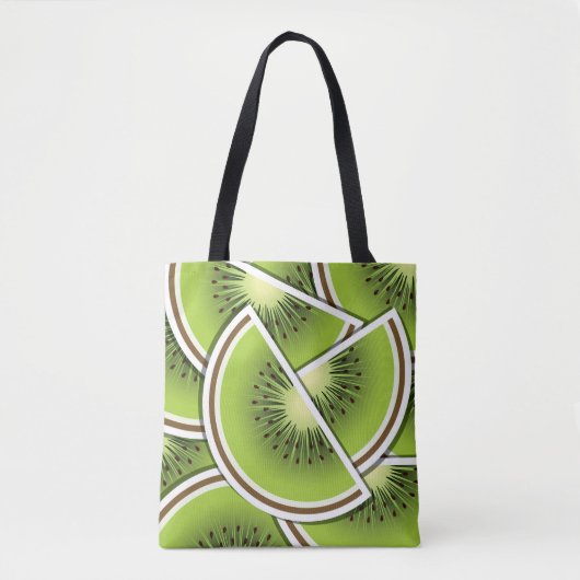 Funky kiwi fruitwig tote bag (Voorkant)