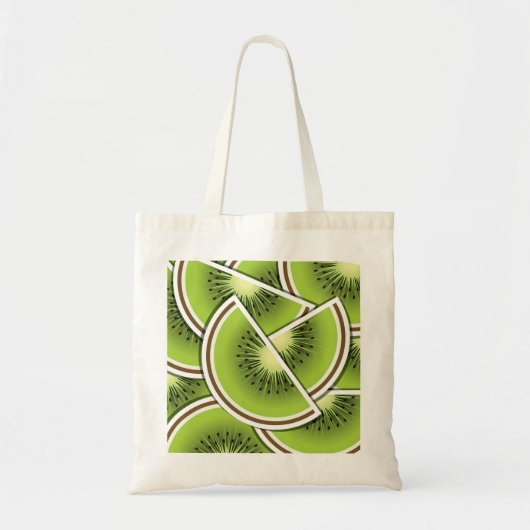 Funky kiwi fruitwig tote bag (Voorkant)