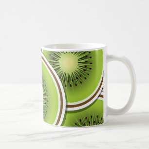 Funky kiwi-vruchtenmoes koffiemok
