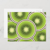 Funky kiwi's briefkaart (Voorkant / Achterkant)