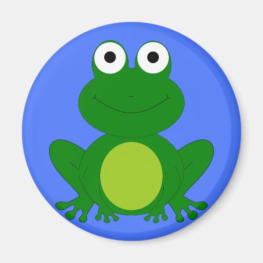Funky kleine kikkervijver magneet (Voorkant)