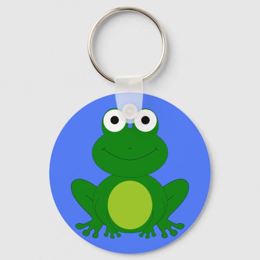 Funky kleine kikkervijver sleutelhanger (Voorkant)
