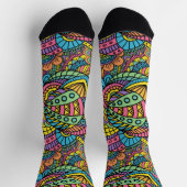Funky Kleur Abstracts Sokken (Top)