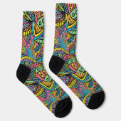Funky Kleur Abstracts Sokken (Rechts)