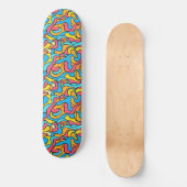 Funky kleuren Abstract Persoonlijk Skateboard (Voorkant)