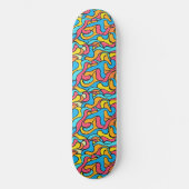Funky kleuren Abstract Persoonlijk Skateboard (Voorkant)