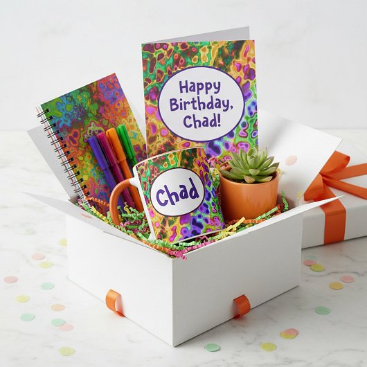 Funky kleuren gepersonaliseerd mok