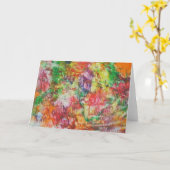 funky kleuren kaart (Gele Bloem)