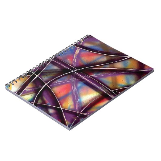 Funky kleurlijnen notitieboek (Linkerzijde)