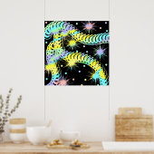 Funky Kleurrijk Poster (Keuken)