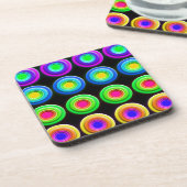 Funky Kleurrijke 3D Cirkels Bier Onderzetter (Linkerzijde)