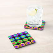 Funky Kleurrijke 3D Cirkels Bier Onderzetter (Rechterzijde)