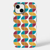 Funky Kleurrijke 70s Geometrisch Patroon Case-Mate iPhone Case (Achterkant)