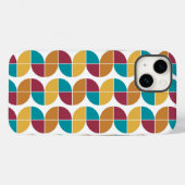 Funky Kleurrijke 70s  Geometrisch Patroon Case-Mate iPhone Case (Achterkant (horizontaal))