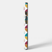 Funky Kleurrijke 70s  Geometrisch Patroon Case-Mate iPhone Case (Achterkant / Links)