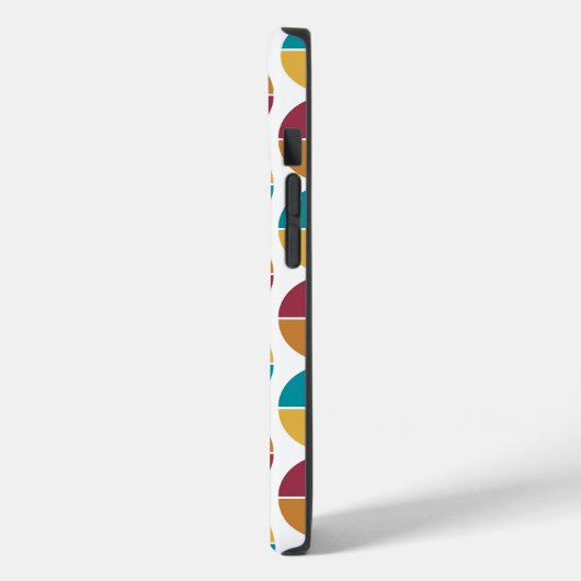 Funky Kleurrijke 70s Geometrisch Patroon Case-Mate iPhone Case (Achterkant / Links)