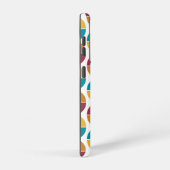 Funky Kleurrijke 70s  Geometrisch Patroon Samsung Galaxy Hoesje (Rechterkant)