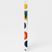 Funky kleurrijke amorfe vormen kunstpatroon iPhone hoesje (Rechterkant)