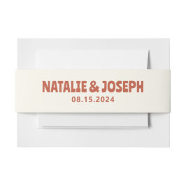 Funky Kleurrijke Bold Bright Retro Unieke bruiloft Uitnodigingen Wikkel