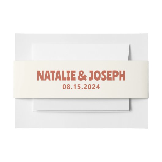 Funky Kleurrijke Bold Bright Retro Unieke bruiloft Uitnodigingen Wikkel (Voorkant Voorbeeld)