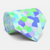 Funky Kleurrijke Groovy Boho Quirky Sprinkle Mozaï Stropdas (Opgerold)