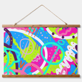 Funky kleurrijke Pop kunst Hangend Wandkleed
